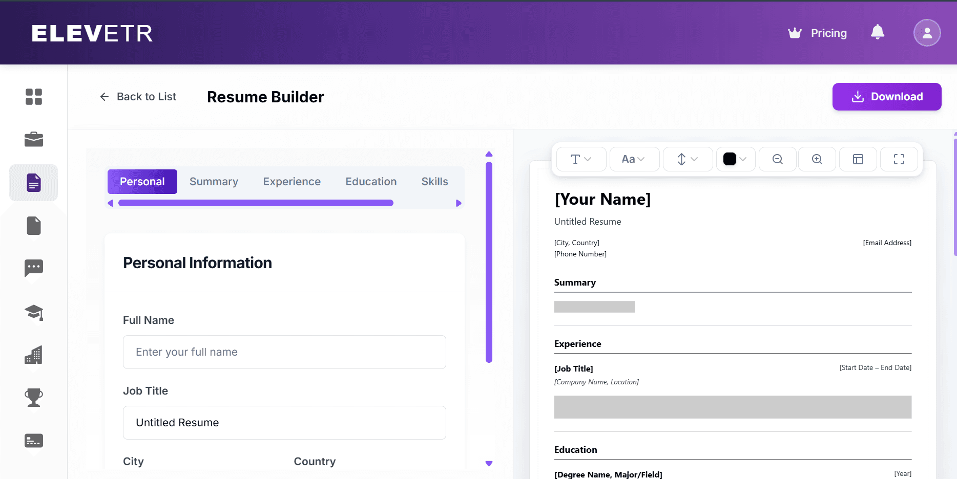Resume Builder
