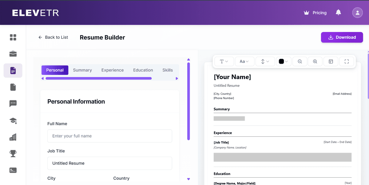 AI Resume Builder